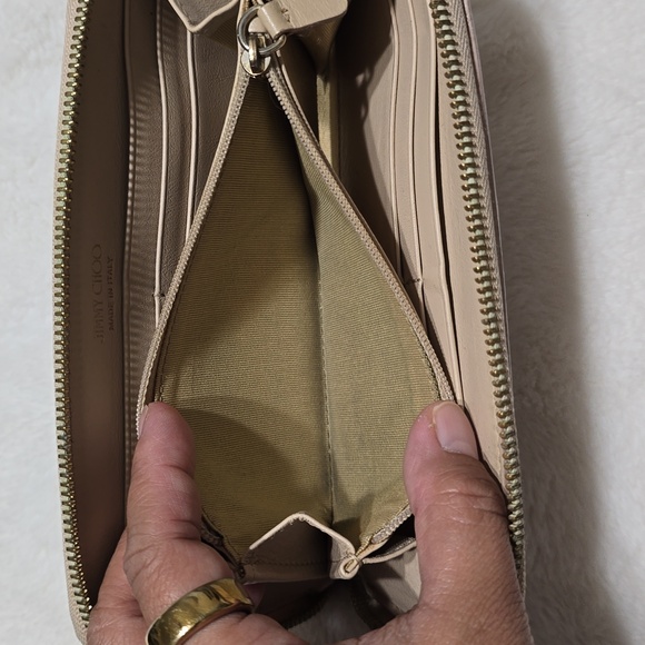 EUC Jimmy Choo Light Pink Studded Wallet - Picture 4 of 10